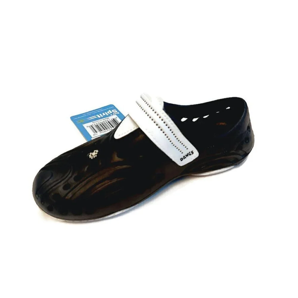 Dawgs Spirit Youth Boys Size 11 Black White Water Light All Terrain Slip On Shoe